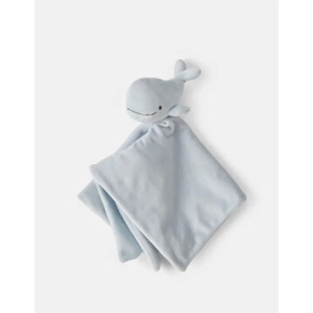 NWT Carters Baby Blue Whale‎ Lovey Cuddle Plush Newborn Infant Security Blanket